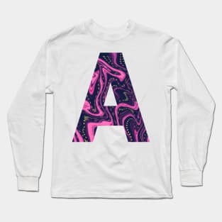 A Letter Abstract Art Long Sleeve T-Shirt